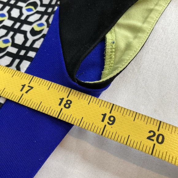 Anthea Crawford Australia Women's Mod Colorblock Blouse Size M Groovy Boho Indie - Picture 4 of 11